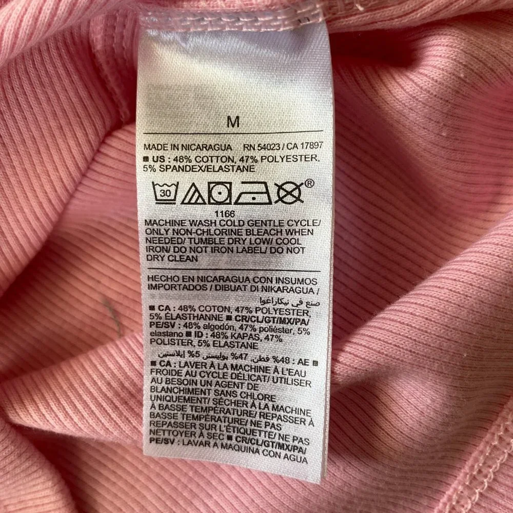 Old Navy girls medium pink stretchy ribbed sleeveless pullover tank top NWT - Picture 7 of 7